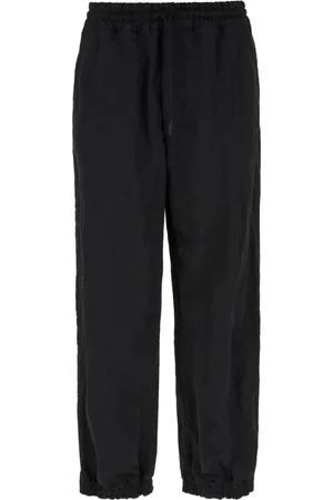 Burberry Spodnie, Mężczyzna, Czarny, M, Nylon, Proste spodnie