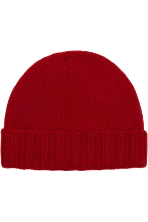 DRUMOHR Akcesoria, Kobieta, Czerwony, ONE SIZE, Kaszmir, Czerwony Kaszmirowy Beanie Prezent