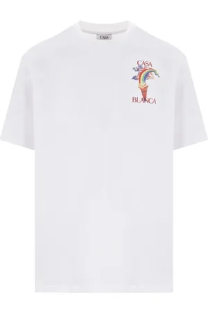 Casablanca Koszulki, Mężczyzna, Biały, 2XL, Bawełna, Nature Teacher Biała Koszulka Bawełniana