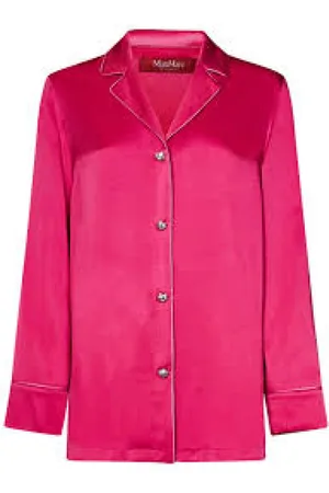 Max Mara Bluzki, Kobieta, Różowy, XS, Bawełna, Casualowa koszula bawełniana