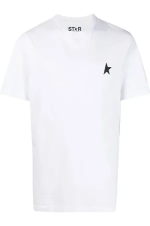 Golden Goose Koszulki, Mężczyzna, Biały, L, Koszulki i Pola z logo One Star