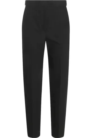 Brunello Cucinelli Spodnie, Kobieta, Czarny, 2XS, Wełna, Czarne plisowane spodnie Monil