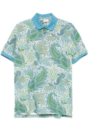 Etro Koszulki, Mężczyzna, Wielobarwność, M, Bawełna, Koszulka Polo w Paisley