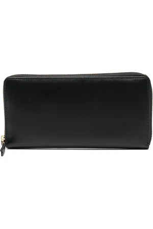 Comme des Garçons Akcesoria, unisex, Czarny, ONE SIZE, Skóra, Czarny skórzany portfel Line