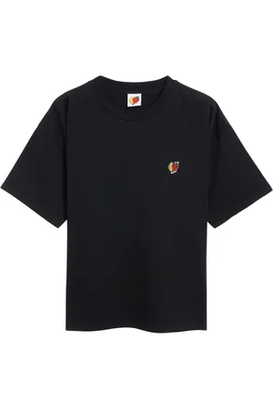 Sky High Farm Koszulki, Mężczyzna, Czarny, XL, Trwały T-shirt Strawberry Moon