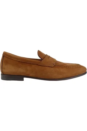 santoni Buty, Mężczyzna, brązowy, 42 EU, Brązowy mokasyn z dekoracyjną przodem