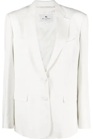 Etro Kurtki, Kobieta, Biały, M, Poliester, Blazer