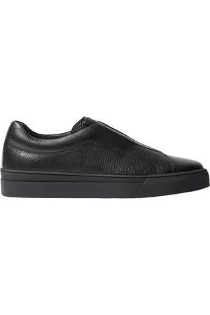 Scarosso Buty, Mężczyzna, Czarny, 44 EU, Skóra, Wsuwane sneakersy Luca