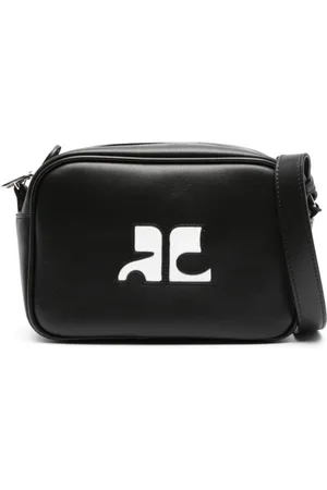 Courrèges Torebki, Kobieta, Czarny, ONE SIZE, Skóra, Torba na ramię ze skóry licowej