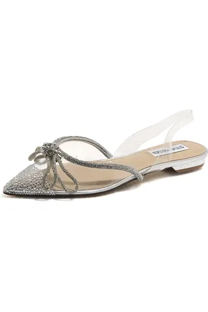 Steve Madden Buty, Kobieta, Szary, 36 EU, Skóra, Justi Przezroczyste Baleriny