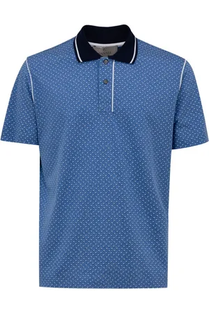 CANALI Koszulki, Mężczyzna, Niebieski, L, Bawełna, Koszulka Polo z Krótkim Rękawem