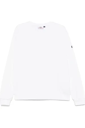 GCDS Bluzy, Mężczyzna, Biały, M, Biała Crewneck Sweter
