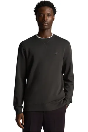 Lyle & Scott Bluzy, Mężczyzna, Szary, L, Bawełna, Bluza Tonal Eagle Crew Neck