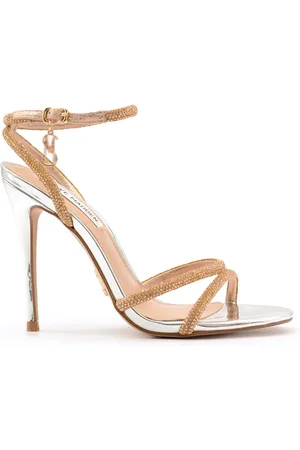 Steve Madden Buty, Kobieta, Żółty, 36 EU, Efekt Lustra Różowe Sandały