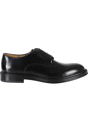 Corvari Buty, Mężczyzna, Czarny, 42 EU, Gładkie Sznurowane Buty Derby z Skóry