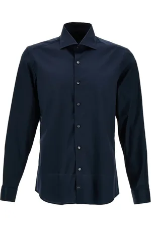 FAY Koszule, Mężczyzna, Niebieski, S, Casual Shirt