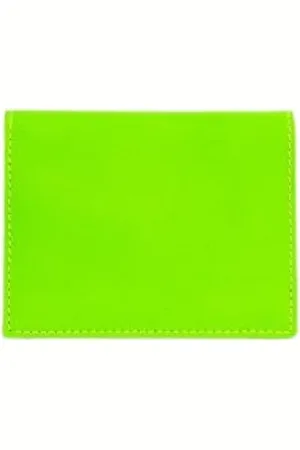 Comme des Garçons Akcesoria, Kobieta, Zielony, ONE SIZE, Skóra, Zielony portfel skórzany Super Fluo