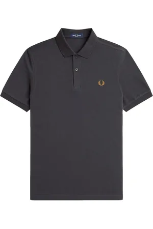 Fred Perry Koszulki, Mężczyzna, Szary, M, Bawełna, Koszulka Polo Slim Fit z Kotwicą