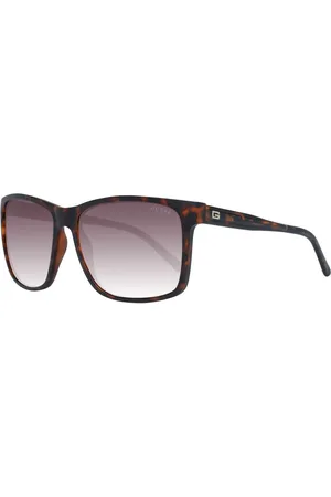 Guess Akcesoria, Mężczyzna, brązowy, ONE SIZE, Brązowe Okulary Przeciwsłoneczne Kwadratowe Gradientowe