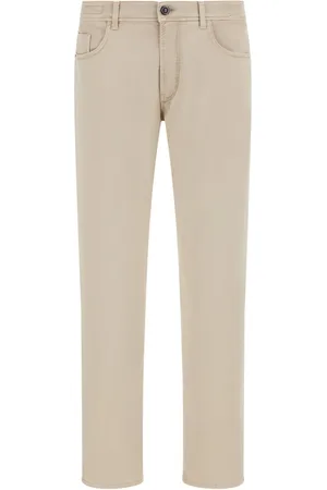 Boggi Milano Spodnie, Mężczyzna, Beżowy, W33, Bawełna, Jeansyy Stretch Cotton/TENCEL