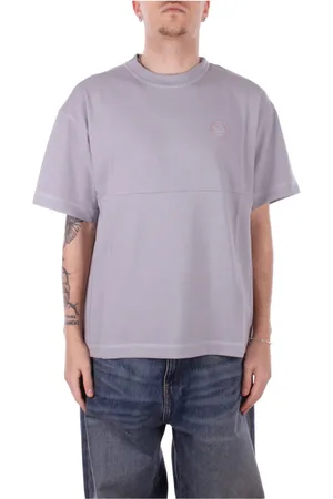 Napapijri Koszulki, Mężczyzna, Szary, L, Bawełna, Logo Front Print Back T-shirts