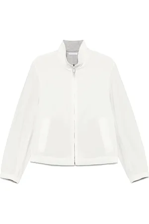 BRIONI Kurtki, Mężczyzna, Biały, M, Jedwabna Bomberka Reversible