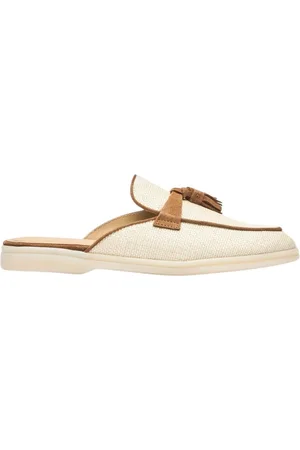 Scarosso Buty, Kobieta, Beżowy, 41 EU, Skóra, Lucrezia Tassel Mule