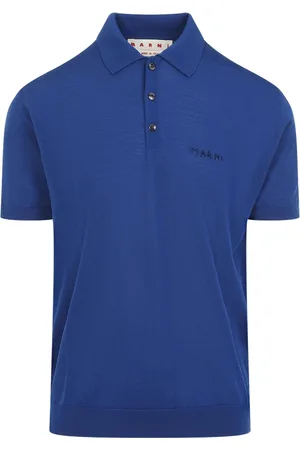 Marni Koszulki, Mężczyzna, Niebieski, S, Wełna, T-Shirt