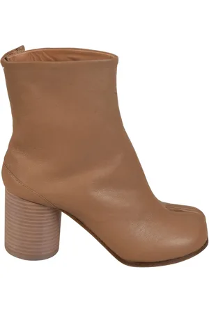Maison Margiela Buty, Kobieta, brązowy, 36 EU, Skóra, Botki Tabi do kostki