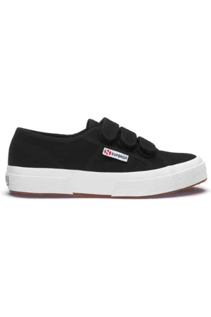 Superga Buty, Mężczyzna, Czarny, 39 EU, Trampki na rzepy Czarno-Białe
