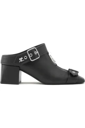 Courrèges Buty, Kobieta, Czarny, 38 EU, Skóra, Gogo Leather Mules
