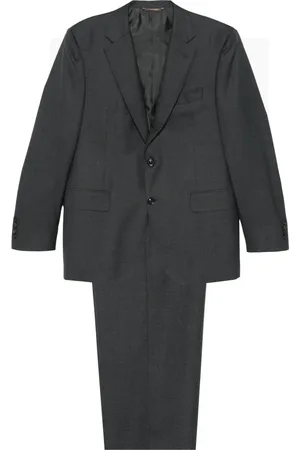 CANALI Płaszcze, Mężczyzna, Szary, 3XL, Wełna, Płaszcz jednorzędowy