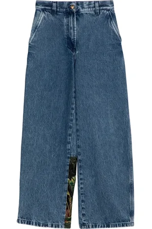 Palm Angels Jeansy, Kobieta, Niebieski, W26, Boyfriend Jeansy