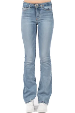 Pinko Jeansy, Kobieta, Niebieski, W27, Stylowe Jeansyy w Różu