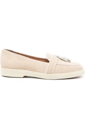 santoni Buty, Kobieta, Beżowy, 39 1/2 EU, Mokasyny z frędzlami
