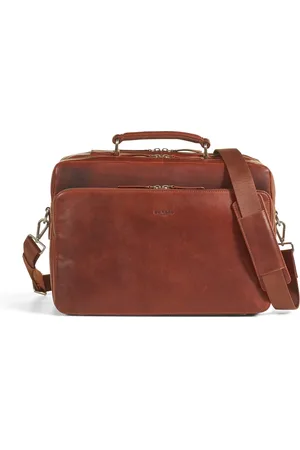 Howard London Torebki, Mężczyzna, brązowy, ONE SIZE, Skóra, Skórzana Torba Biznesowa na Laptopa