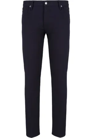 Emporio Armani Spodnie, Mężczyzna, Niebieski, W30, Bawełna, Dżinsy Slim Fit