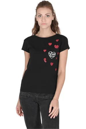 Moschino Koszulki, Kobieta, Czarny, 2XS, Bawełna, Czarny bawełniany T-shirt