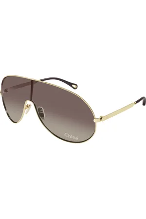 Chloé Akcesoria, Kobieta, Żółty, ONE SIZE, Okulary przeciwsłoneczne