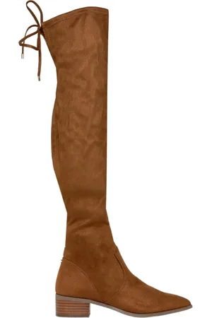 Steve Madden Buty, Kobieta, brązowy, 36 1/2 EU, Zamsz, Kozaki za kolano z zamszu w kolorze koniakowym