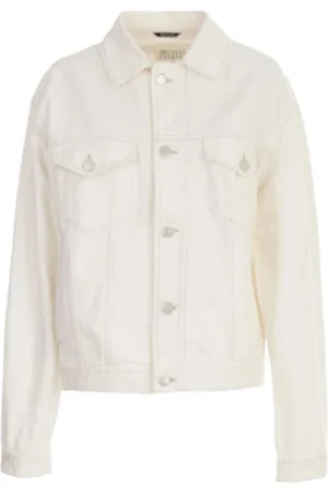Maison Margiela Kurtki, Kobieta, Biały, S, Denim, Oversized Denim Jacket