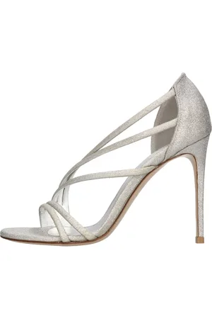 LE SILLA Buty, Kobieta, Szary, 36 EU, Sandały Srebrne