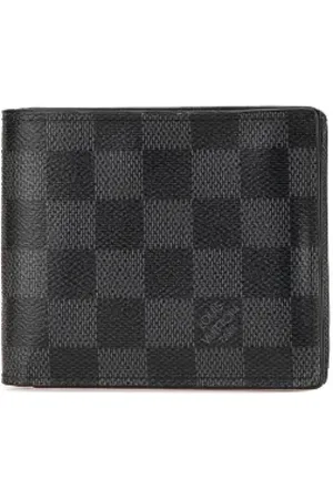 LOUIS VUITTON Pre-owned, Mężczyzna, Czarny, ONE SIZE, Len, Pre-owned portfele płócienne