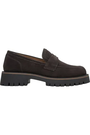 Estro Buty, Kobieta, brązowy, 38 EU, Ciemnobrązowe masywne mokasyny na platformie