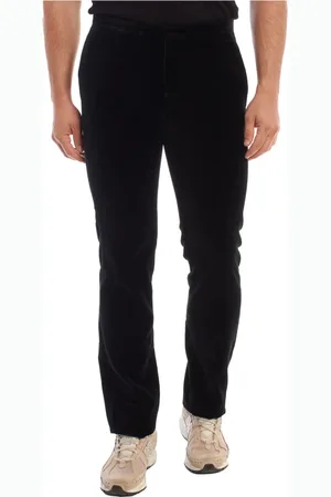 Emporio Armani Spodnie, Mężczyzna, Czarny, M, Bawełna, Spodnie z aksamitu