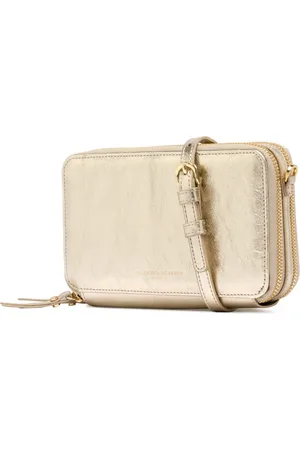 Gianni chiarini Torebki, Kobieta, Żółty, ONE SIZE, Skóra, Portfel Laminato
