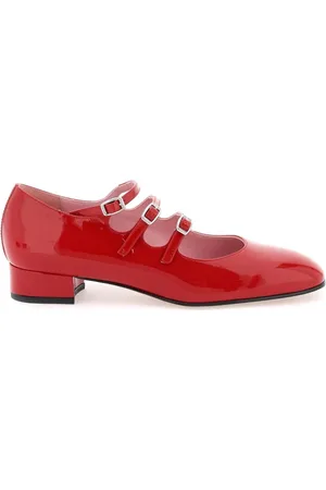 Carel Buty, Kobieta, Czerwony, 40 EU, Skóra, Lakierowane czółenka Mary Jane