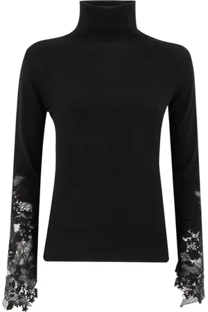 ERMANNO SCERVINO Swetry, Kobieta, Czarny, S, Wełna, Golf z golfem