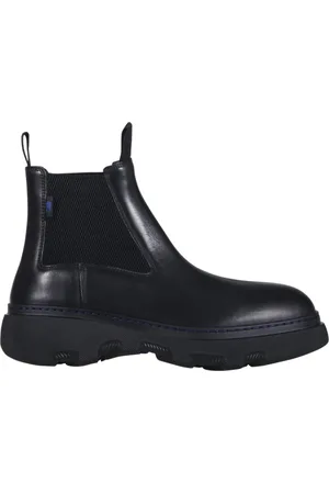 Burberry Buty, Mężczyzna, Czarny, 43 EU, Skóra, Mini Creeper Buty