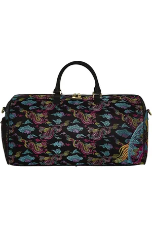 Sprayground Torebki, Mężczyzna, Wielobarwność, ONE SIZE, Torba podróżna haftowana smokiem Dragon